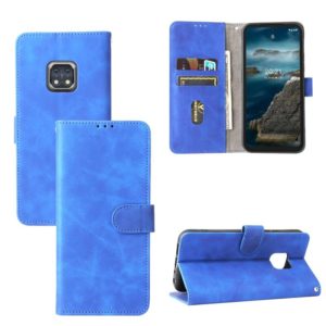 Solid Color Skin Feel Magnetic Buckle Horizontal Flip Calf Texture PU Leather Case with Holder & Card Slots & Wallet For Nokia XR20(Blue) (OEM)