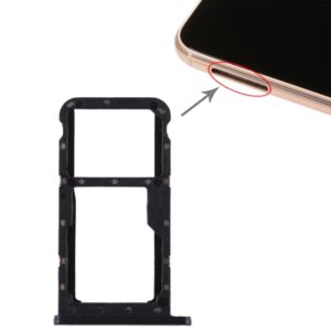 SIM Card Tray + SIM Card Tray / Micro SD Card for Huawei P20 Lite / Nova 3e (Black) (OEM)