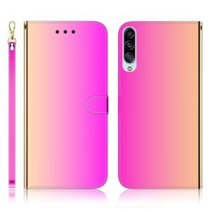 For Galaxy A90 5G Imitated Mirror Surface Horizontal Flip Leather Case with Holder & Card Slots & Wallet & Lanyard(Gradient Color) (OEM)