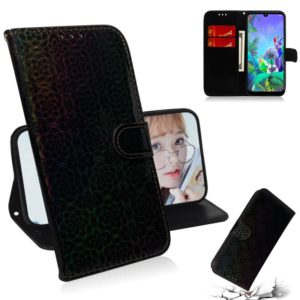 For Google Pixel 3A XL Solid Color Colorful Magnetic Buckle Horizontal Flip PU Leather Case with Holder & Card Slots & Wallet & Lanyard(Black) (OEM)