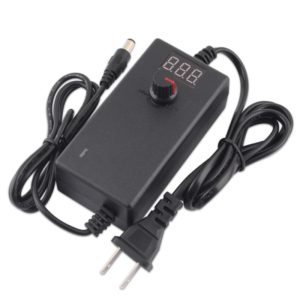 3V-12V 2A AC To DC Adjustable Voltage Power Adapter Universal Power Supply Display Screen Power Switching Charger, Plug Type:US (OEM)