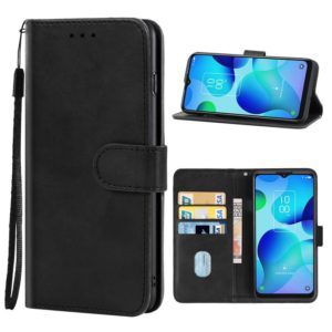 Leather Phone Case For TCL 20 AX 5G(Black) (OEM)