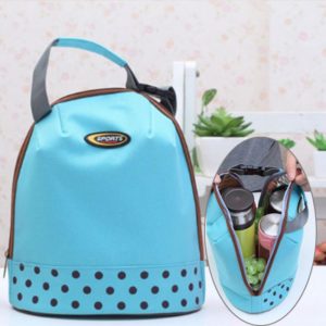 Portable Handle Thicken Insulated Luncheon Bag, Size: 26*23cm(Blue) (OEM)