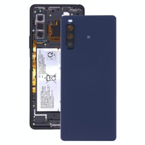 Original Battery Back Cover with Fingerprint for Sony Xperia 10 II(Blue) (OEM)