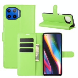 For Motorola Moto G 5G Plus Litchi Texture Horizontal Flip Protective Case with Holder & Card Slots & Wallet(Green) (OEM)