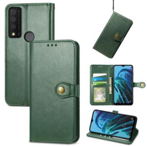 For TCL 30 XE 5G Retro Solid Color Buckle Leather Phone Case(Green) (OEM)