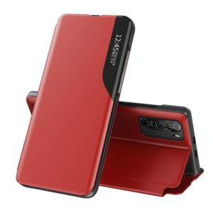 For Xiaomi Redmi K40 / K40 Pro Attraction Flip Holder Leather Phone Case(Red) (OEM)