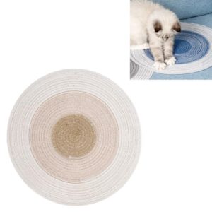 Pet Supplies Cat Scratching Board Hand-woven Ramie Grinding Pad(Brown) (OEM)