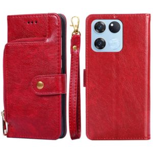 For OnePlus Ace Racing Zipper Bag PU + TPU Horizontal Flip Leather Case(Red) (OEM)