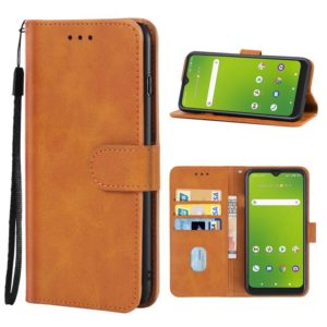 Leather Phone Case For Cricket Dream 5G/AT&A Radiant Max 5G(Brown) (OEM)