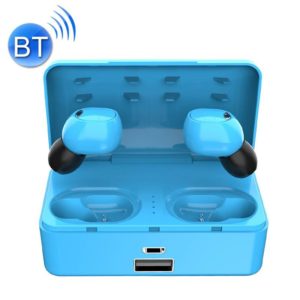 G10 TWS Bluetooth 5.0 Wireless Bluetooth Earphone with Charging Box, Support Digital Display & HD Call & Power Bank(Blue) (OEM)