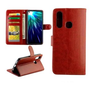 For Vivo Z1 Pro Crazy Horse Texture Horizontal Flip Leather Case with Holder & Card Slots & Wallet & Photo Frame(Brown) (OEM)