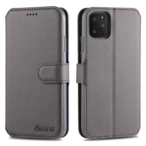 For iPhone 11 Pro Max AZNS Calf Texture Magnetic Horizontal Flip PU Leather Case with Holder & Card Slots & Photo Frame(Gray) (AZNS) (OEM)