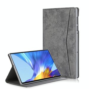 For Lenovo Tab M10 Plus Marble Cloth Texture Horizontal Flip Leather Case with Card Slot & Holder(Grey) (OEM)
