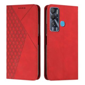 For Tecno Pova Neo Diamond Splicing Skin Feel Magnetic Leather Phone Case(Red) (OEM)