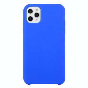 For iPhone 11 Pro Solid Color Solid Silicone Shockproof Case (Deep Sapphire) (OEM)