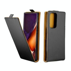 For Samsung Galaxy Note20 Ultra Business Style Vertical Flip TPU Leather Case with Card Slot(Black) (OEM)