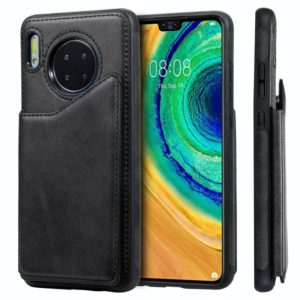 For Huawei Mate 30 Calf Texture Horizontal Flip Leather Case with Holder & Card Slots & Frame(Black) (OEM)