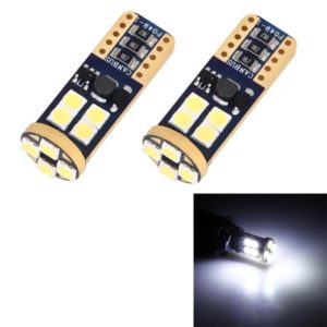 2 PCS T10/W5W/194/501 4W 280LM 6000K 12 SMD-2835 LED Bulbs Car Reading Lamp Clearance Light with Decoder, DC 12V (OEM)