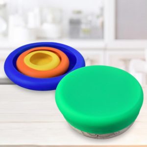 3 Sets 4 in 1 Silicone Fresh-Keeping Cover Set Multifunctional Fruit And Vegetable Sealable Stretchable Silicone Bowl Cover Random Color Delivery (OEM)