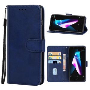 Leather Phone Case For BQ Aquaris V Plus(Blue) (OEM)