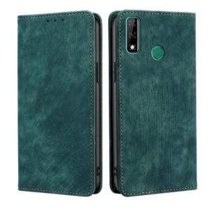 For Huawei Y8S RFID Anti-theft Brush Magnetic Leather Phone Case(Green) (OEM)