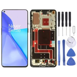 For OnePlus 9 LE2113 LE2111 LE2110 Digitizer Full Assembly With Frame Original LCD Screen (Purple) (OEM)