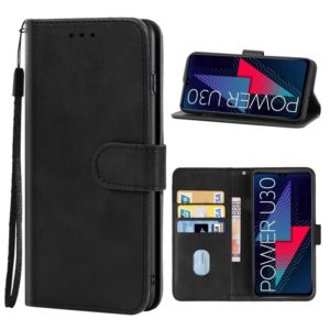 For Wiko Power U30 Leather Phone Case(Black) (OEM)