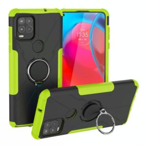 For Motorola Moto G Stylus 5G Armor Bear Shockproof PC + TPU Protective Case with Ring Holder(Green) (OEM)