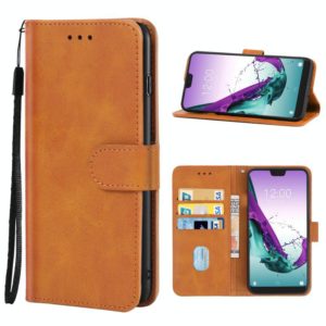 Leather Phone Case For Doogee N10(Brown) (OEM)