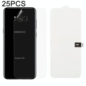 25 PCS Soft Hydrogel Film Full Cover Back Protector with Alcohol Cotton + Scratch Card for Galaxy S8 Plus (OEM)