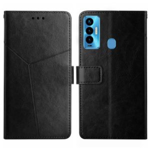 For Tecno Camon 18i HT01 Y-shaped Pattern Flip Leather Phone Case(Black) (OEM)