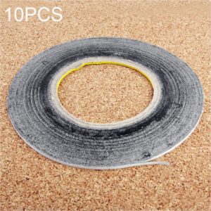 10 PCS 1mm Double Sided Adhesive Sticker Tape for Phone Touch Panel Repair, Length: 50m(Black) (OEM)