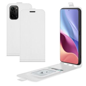 For Xiaomi Redmi K40 / K40 Pro / Poco F3 / Mi 11i R64 Texture Single Vertical Flip Leather Protective Case with Card Slots & Photo Frame(White) (OEM)