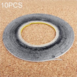 10 PCS 2mm Double Sided Adhesive Sticker Tape for Phone Touch Panel Repair, Length: 50m(Black) (OEM)