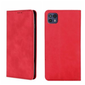 For Motorola Moto G50 5G Skin Feel Magnetic Horizontal Flip Leather Phone Case(Red) (OEM)
