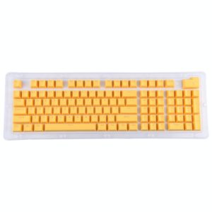 ABS Translucent Keycaps, OEM Highly Mechanical Keyboard, Universal Game Keyboard (Yellow) (OEM)