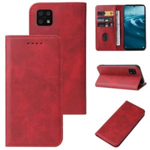For Sharp Aquos Sense 6 SHG05 / SH-54B / Sense 6S / SHG07 Magnetic Closure Leather Phone Case(Red) (OEM)