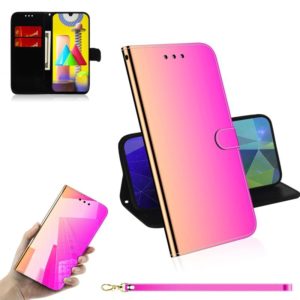 For Samsung Galaxy M31 Lmitated Mirror Surface Horizontal Flip Leather Case with Holder & Card Slots & Wallet & Lanyard(Gradient Color) (OEM)