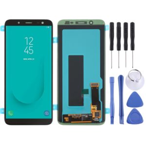Original Super AMOLED LCD Screen for Galaxy J6 (2018) with Digitizer Full Assembly (Black) (OEM)