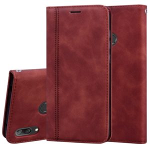 For Huawei Y7 Prime (2019) Frosted Business Magnetic Horizontal Flip PU Leather Case with Holder & Card Slot & Lanyard(Brown) (OEM)