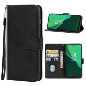 Leather Phone Case For Infinix Hot 11s(Black) (OEM)