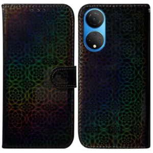 For Honor X7 Colorful Magnetic Buckle Leather Phone Case(Black) (OEM)