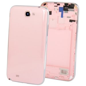 For Galaxy Note II / N7100 Original Full Housing Chassis with Back Cover + Volume Button (Pink) (OEM)