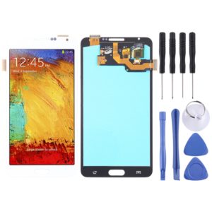 OLED LCD Screen for Galaxy Note 3, N9000 (3G), N9005 (3G/LTE) with Digitizer Full Assembly (White) (OEM)
