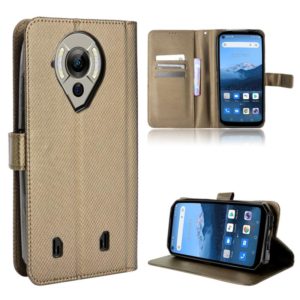 For Oukitel WP16 Diamond Texture Leather Phone Case(Brown) (OEM)
