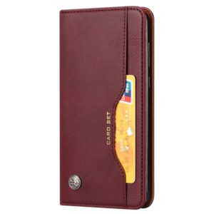 Knead Skin Texture Horizontal Flip Leather Case for Huawei Mate 10 Lite / Maimang 6 / Nova 2i, with Photo Frame & Holder & Card Slots & Wallet(Wine Red) (OEM)