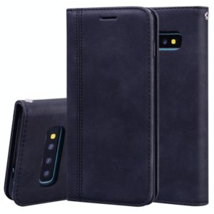For Samsung Galaxy S10 Frosted Business Magnetic Horizontal Flip PU Leather Case with Holder & Card Slot & Lanyard(Black) (OEM)
