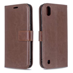 For ZTE Blade A7 2019 Crazy Horse Texture Horizontal Flip Leather Case with Holder & Card Slots & Wallet & Photo Frame(Brown) (OEM)
