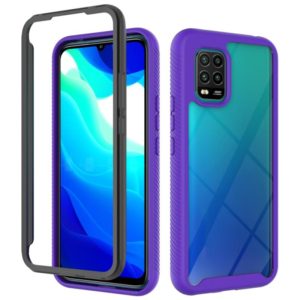 For Xiaomi 10 Lite 5G Starry Sky Solid Color Series Shockproof PC + TPU Protective Case(Purple) (OEM)